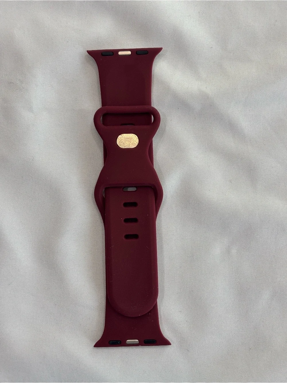 Silicone Apple Watch Bands - Maroon, Navy, Cream, Royal Blue Set of 4 38mm